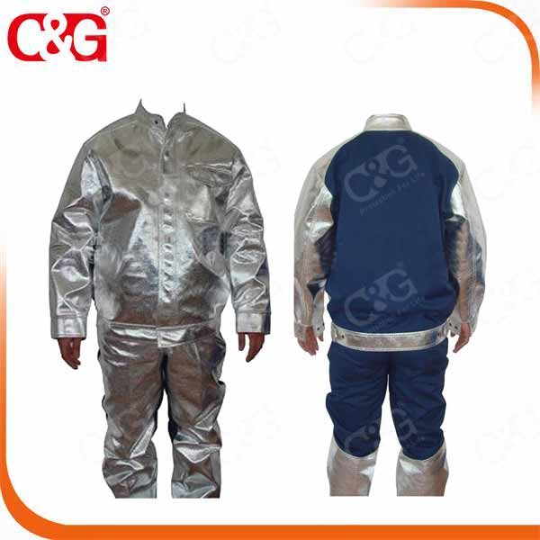 Chaqueta metaltech metalizado traje de aproximación chapoteo